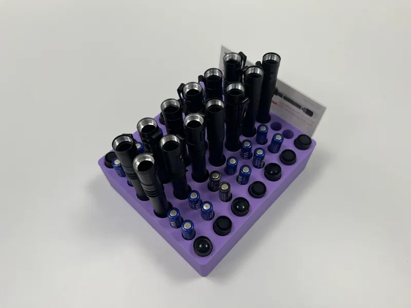 Tray for UV flash lights