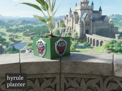 Hyrule Shield plant pot