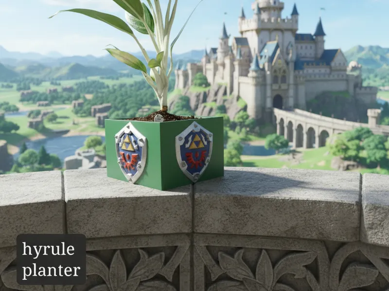 Hyrule Shield plant pot