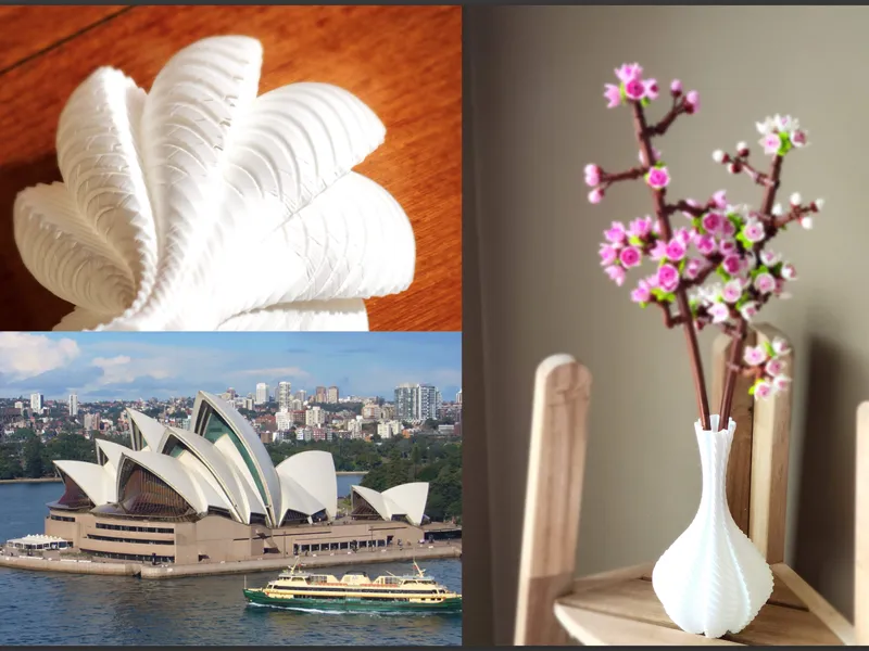 Spiral Vase - Inspired by Sydney Opera House