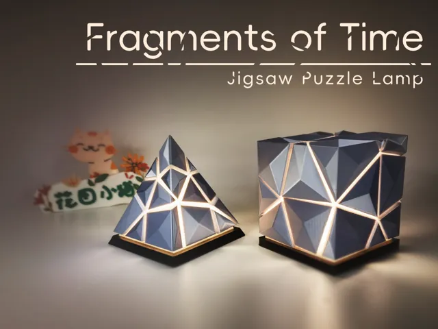 Fragments of Time Puzzle Lamp