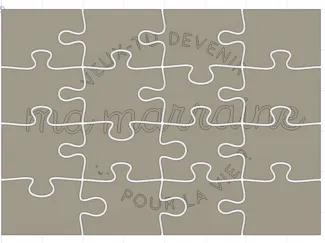 Puzzle 4x4 "Marraine pour la vie"