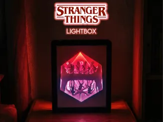 Stranger Things Lightbox with Perspective Effect