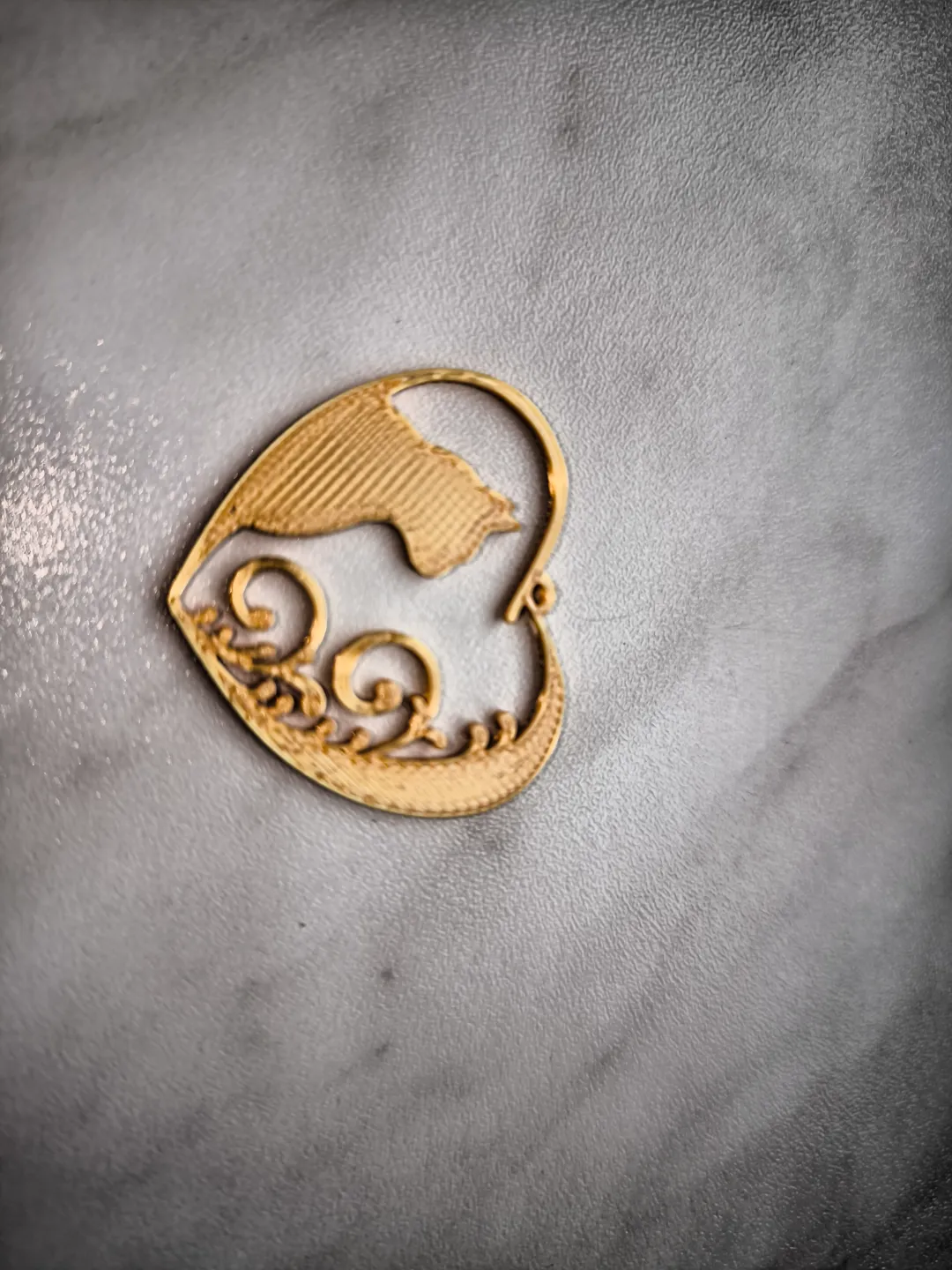 Cat earrings view 3