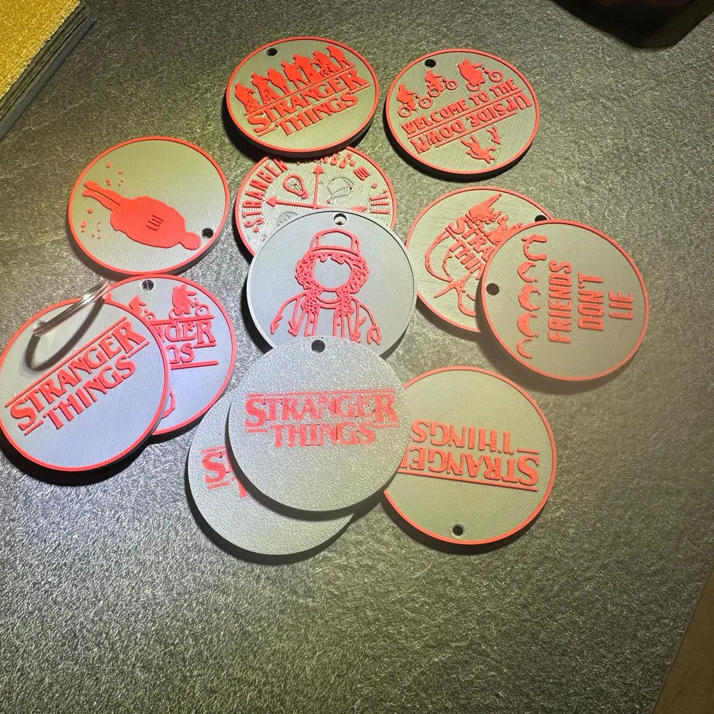 Stranger Things Keychain Pack – 11 Designs by Coltellimania 3D Lab ...
