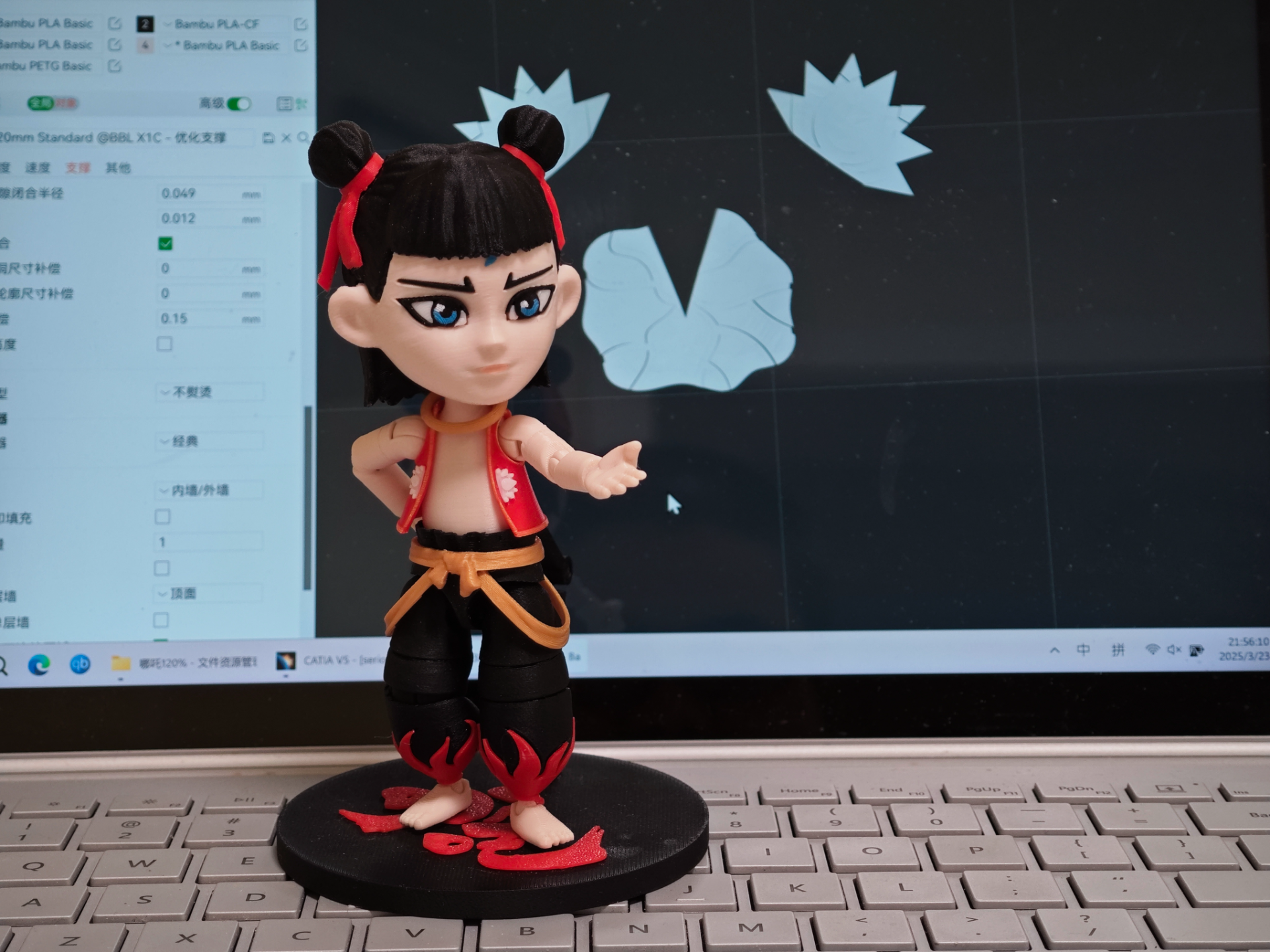 Nezha's Spiritual Pearl Topknot Head Sculpt - for Articulated