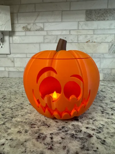 Pumpkin Jack O' Lantern - Free 3D Print Model - MakerWorld