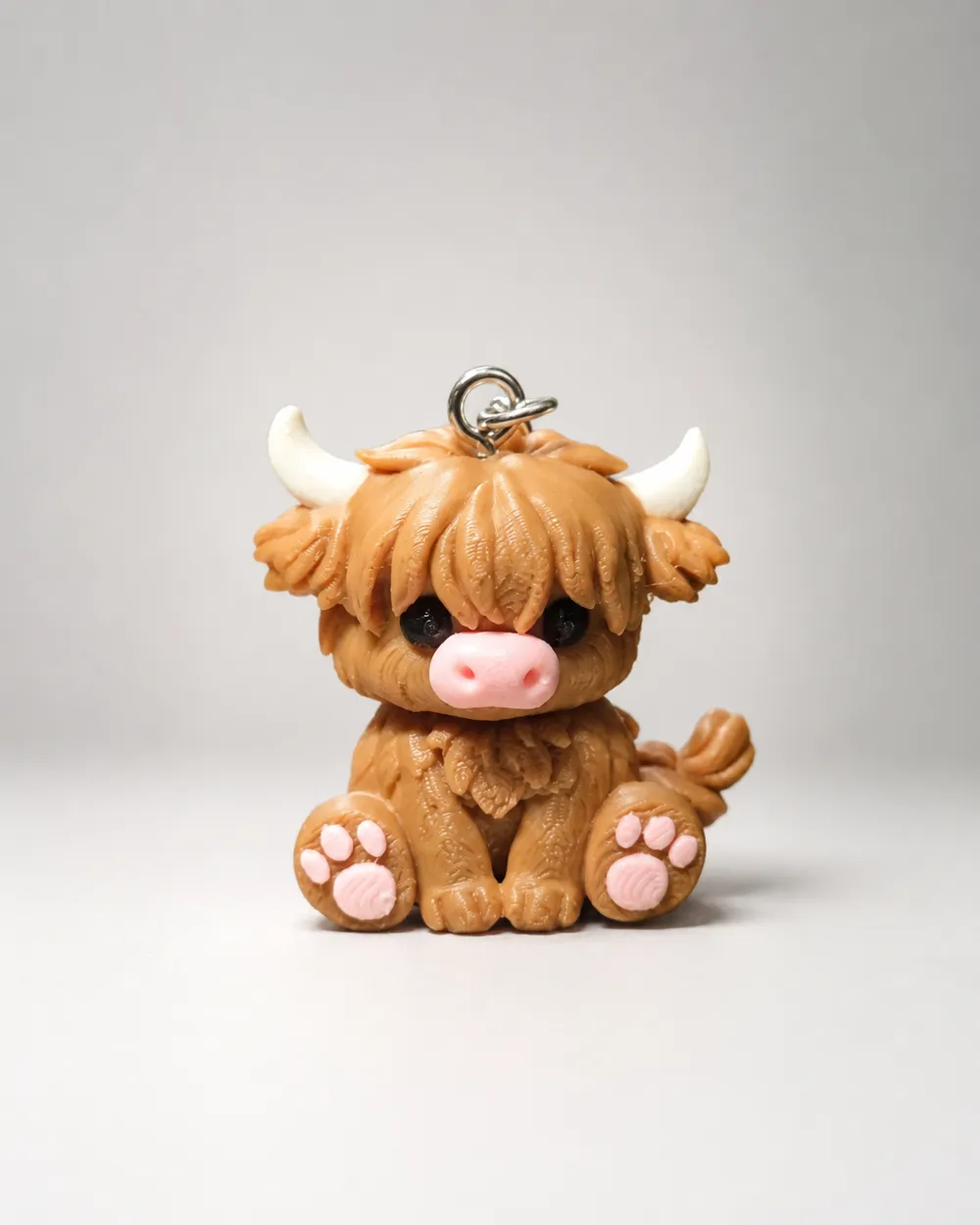 Photo Modale Highland Cow Keychain V.2.0 - Free 3D Print Model - MakerWorld