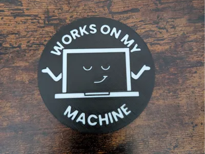 Works on my Machine GIF Coaster