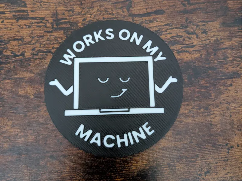 Works on my Machine GIF Coaster