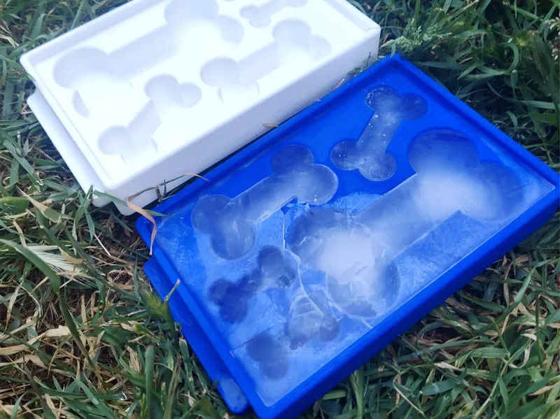 Dog Bone Frozen Treat Tray - Cooling Enrichment