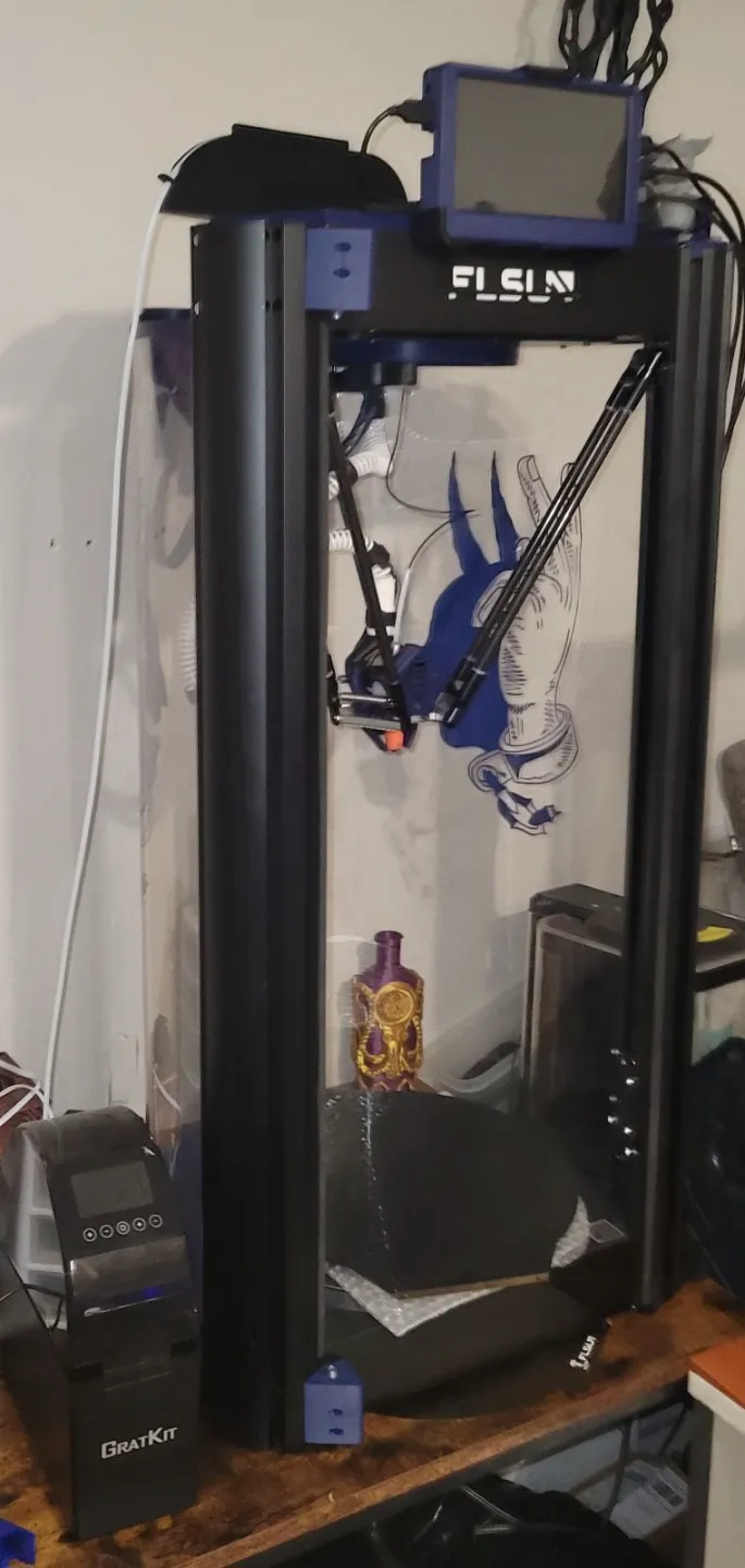 Flsun V400 Side spool bowden guide with magnets 