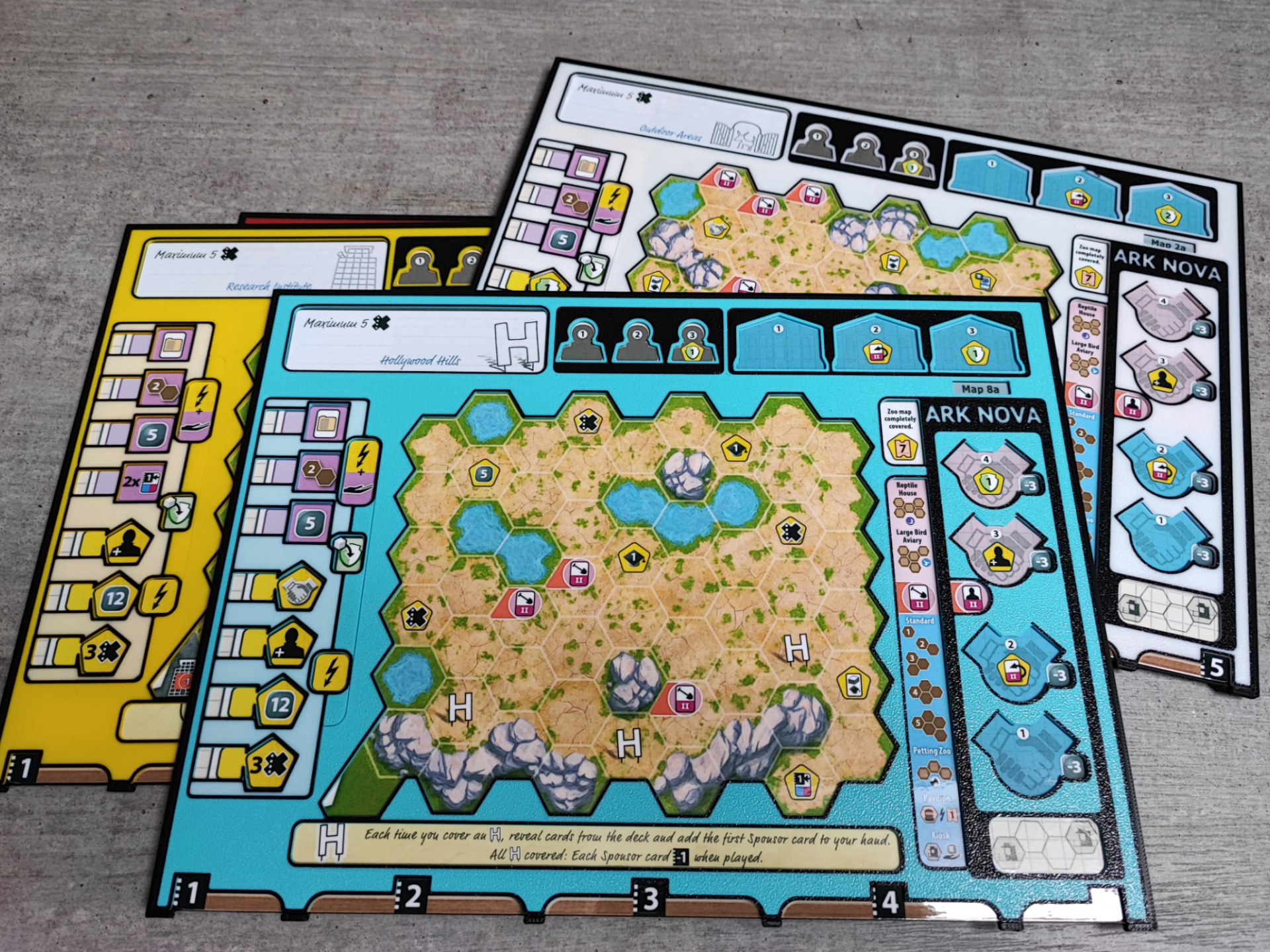 Ark Nova Custom Playerboards