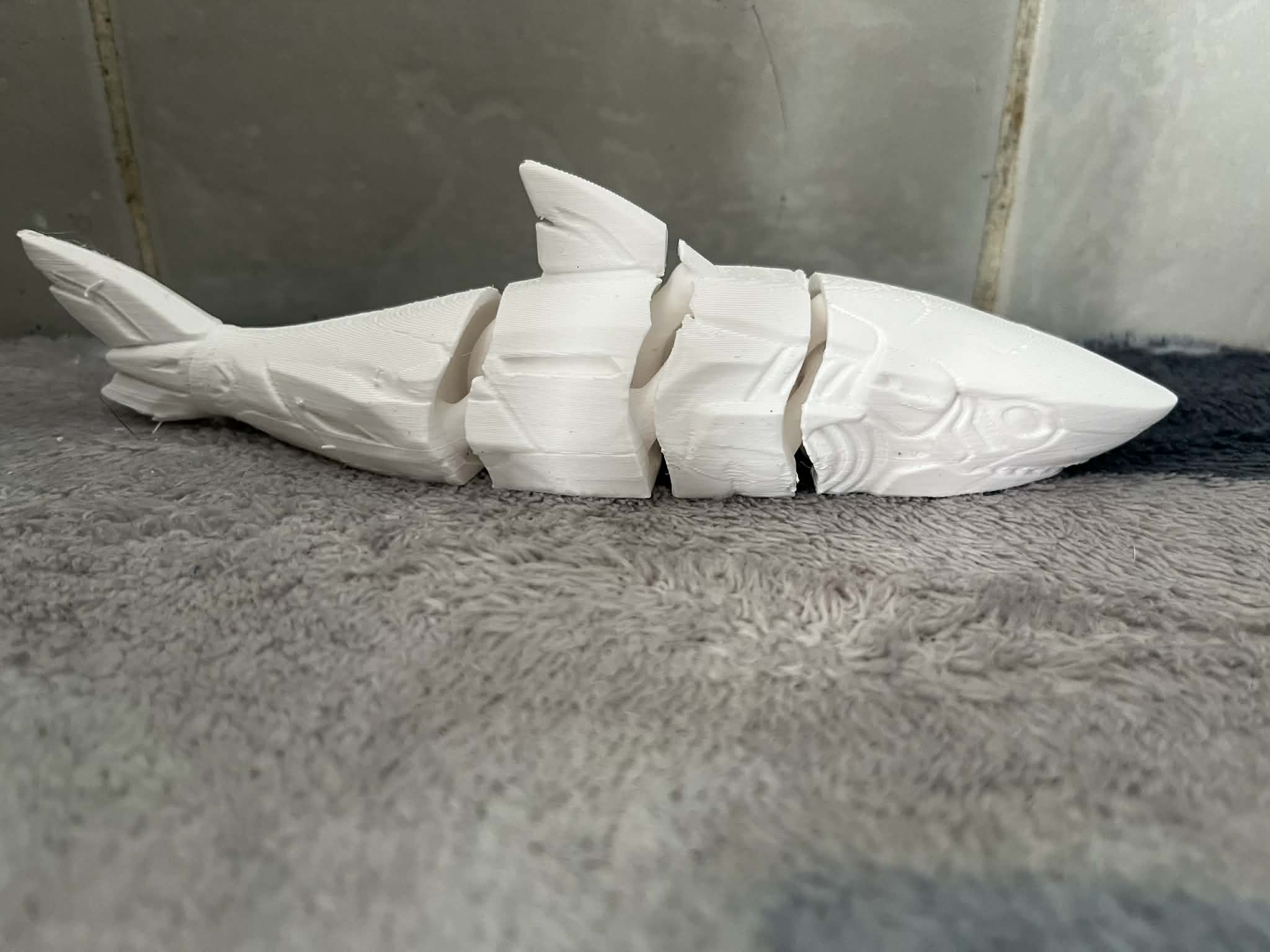mecha flexi shark - Free 3D Print Model - MakerWorld