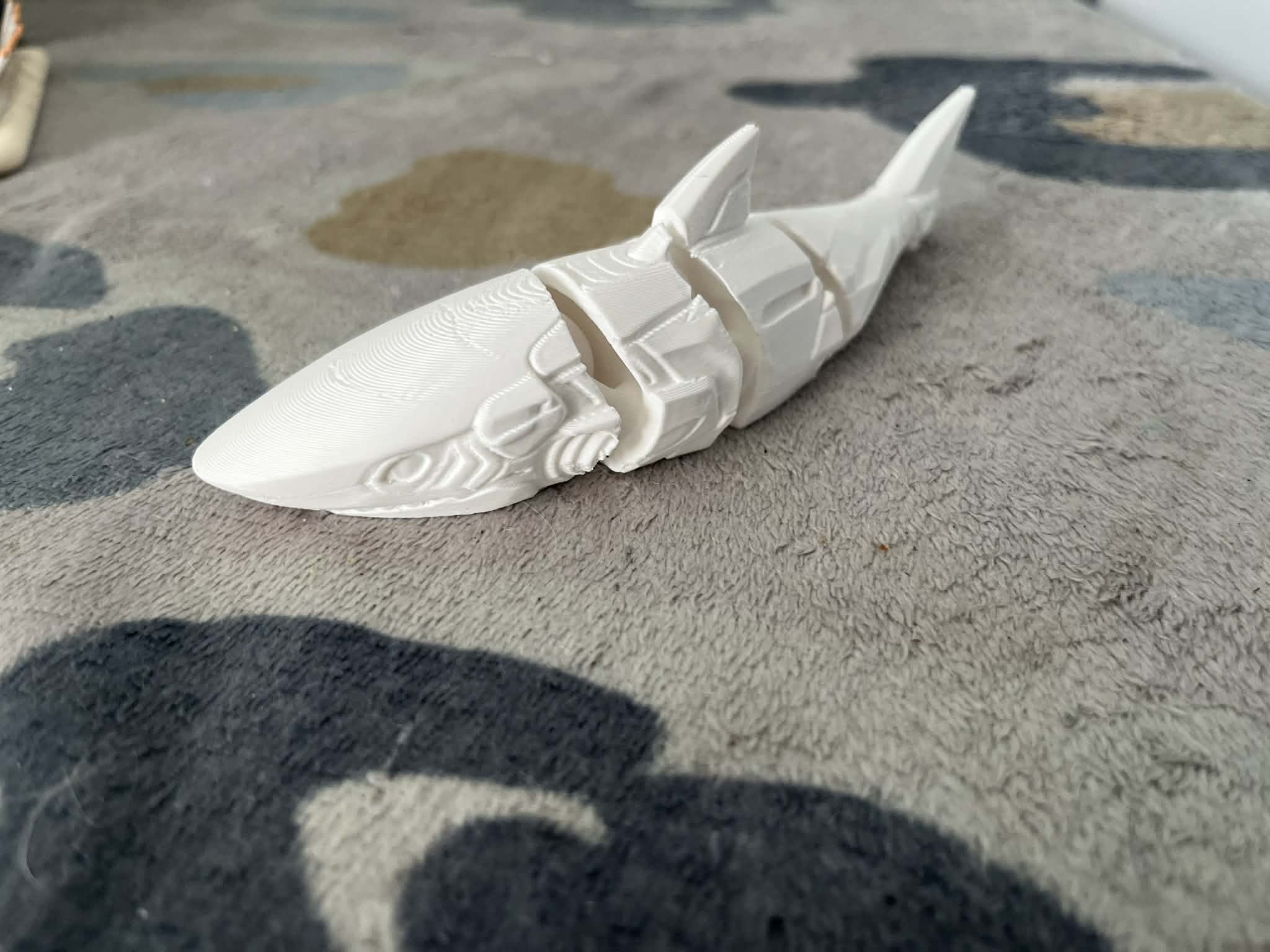 mecha flexi shark - Free 3D Print Model - MakerWorld