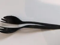 Set 4-en-1 cuillère, fourchette, couteau et baguettes — photo 2