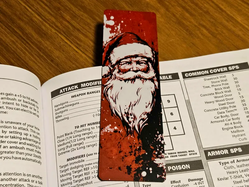 Santa Bookmark
