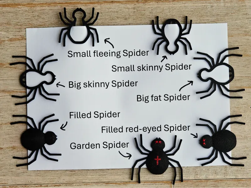 Spider Paperclip(s) - Spinnen Büroklammer(n)