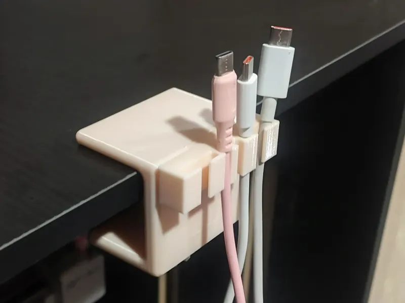 多功能-桌面夹数据线收纳器