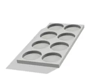 8 oz narrow only (2 plates) - no peg connectors