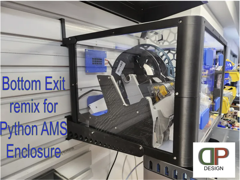 Bottom exit remix -- Python AMS enclosure