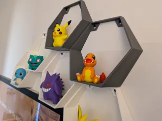 Parametric Hexagon Shelves - honeycomb hex shelves