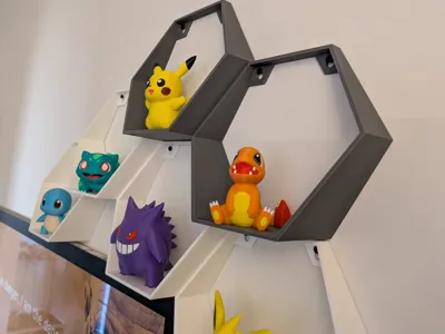 Parametric Hexagon Shelves - honeycomb hex shelves