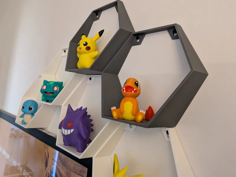 Parametric Hexagon Shelves - honeycomb hex shelves