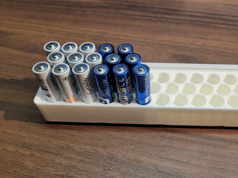 Gridfinity AAA Battery Storage