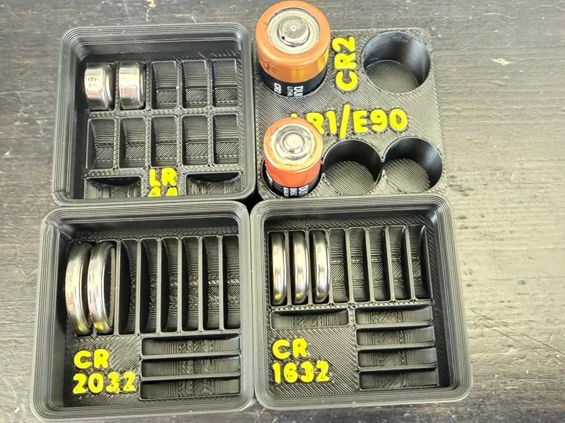 Various Battery Holders - Gridfinity