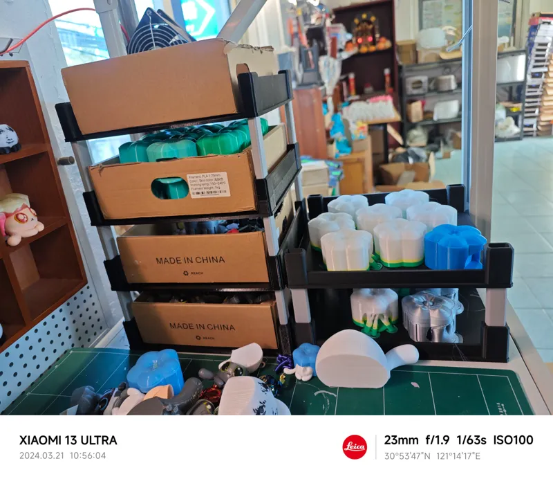 可堆叠 兼容耗材纸壳的收纳柜   Stacked cabinet、Storage tools