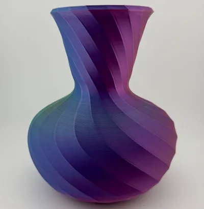 Spiral Decanter-shaped Vase