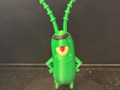 Plankton Figurine – 3D Printable Character Model