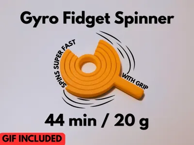 Gyro Fidget Spinner (Print in place)