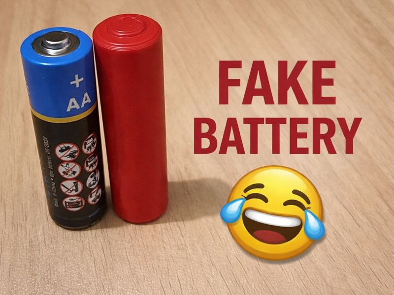 Fake Battery | No Electronic | Safe