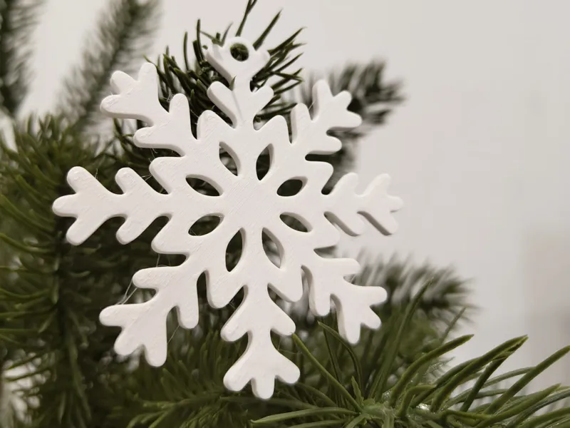 Snowflake 3 Tree Decor/Keychain