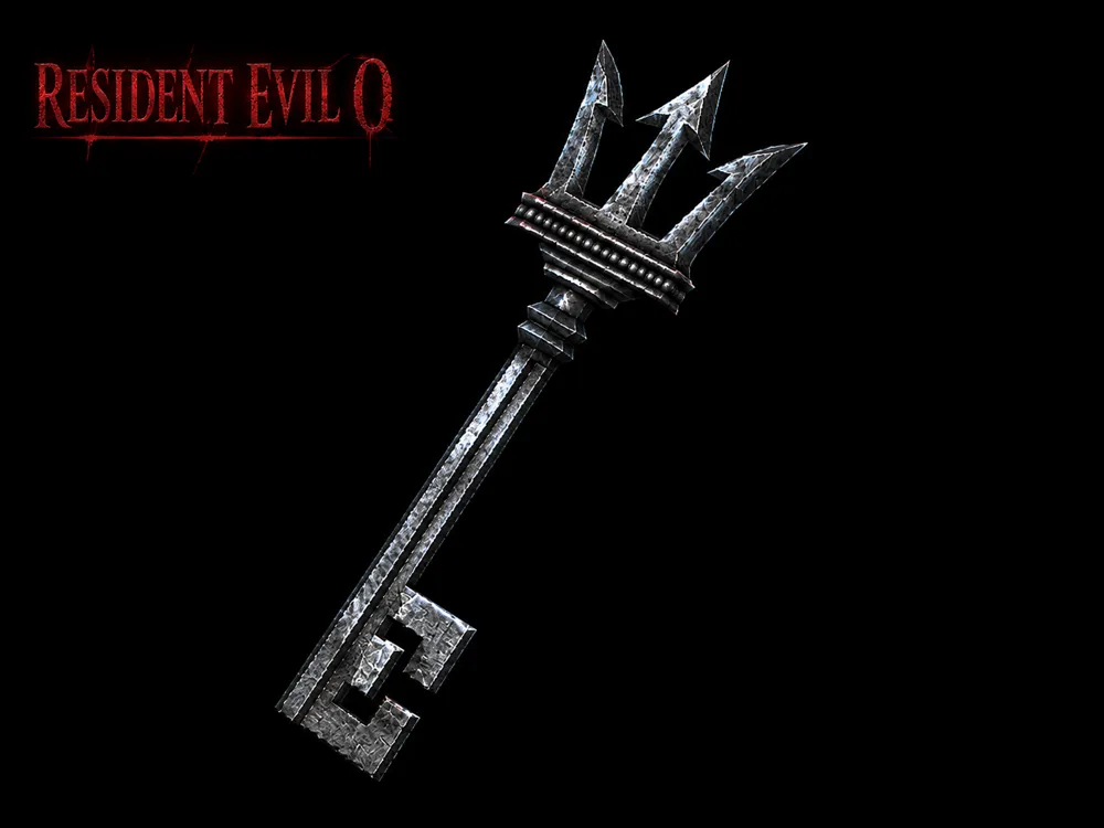 Trident Key Example Resident Evil 0 Trident Key - Free 3D Print Model - MakerWorld