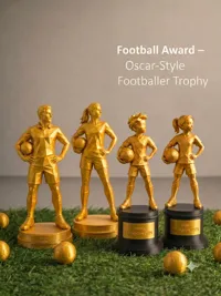 WOMAN soccer trophy