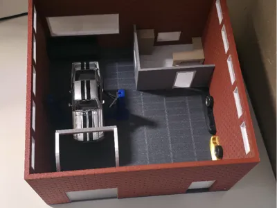 Workshop Diorama 1:43 for Dr!ft Cars