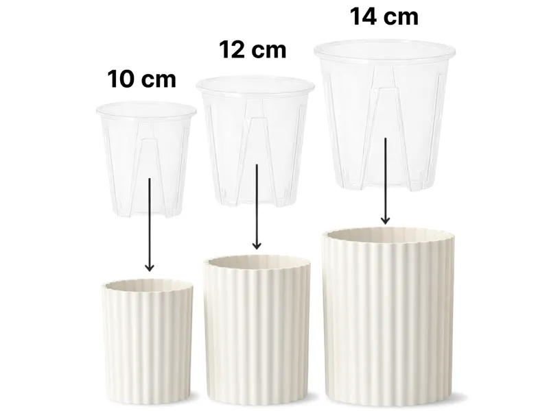Self watering aroid plant pot cover (3 sizes)
