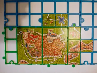 3x3 Tiles Grid for Carcassonne for expansion 6&7