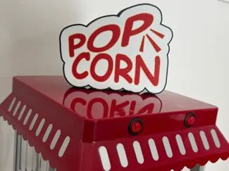 Popcorn Sign Lightbox