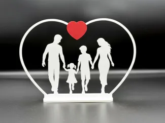 Silhouette Famiglia nel Cuore mod.2