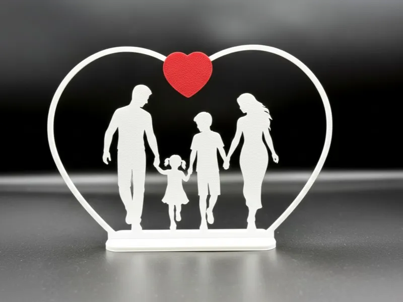 Silhouette Famiglia nel Cuore mod.2