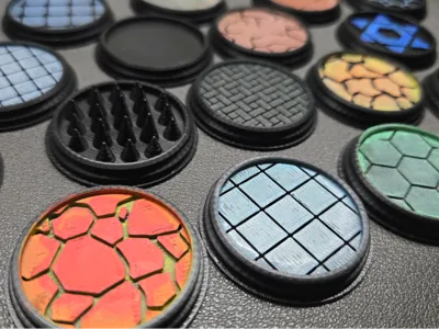 DnD Miniature Round Base Set