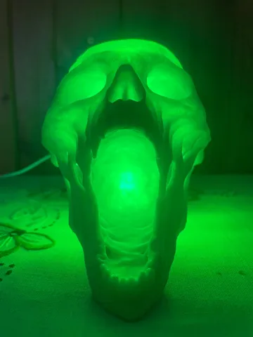 Adorno temático: Screaming Halloween Lighting Skull — vista de referencia 4