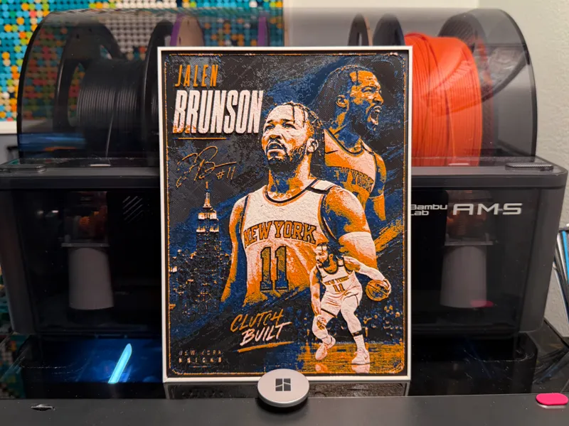 Knicks - Jalen Brunson Player Card HueForge