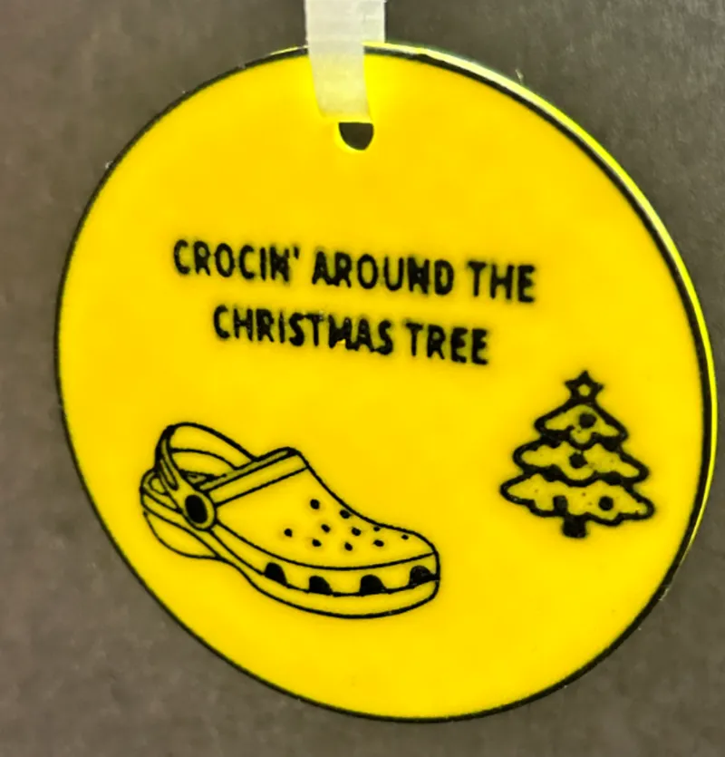 Croc Xmas Ornament 