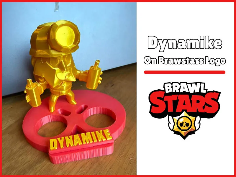Dynamike on Brawlstars Logo with Name (NO AMS)