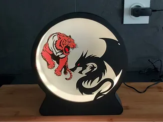 Lampe Tigre et Dragon